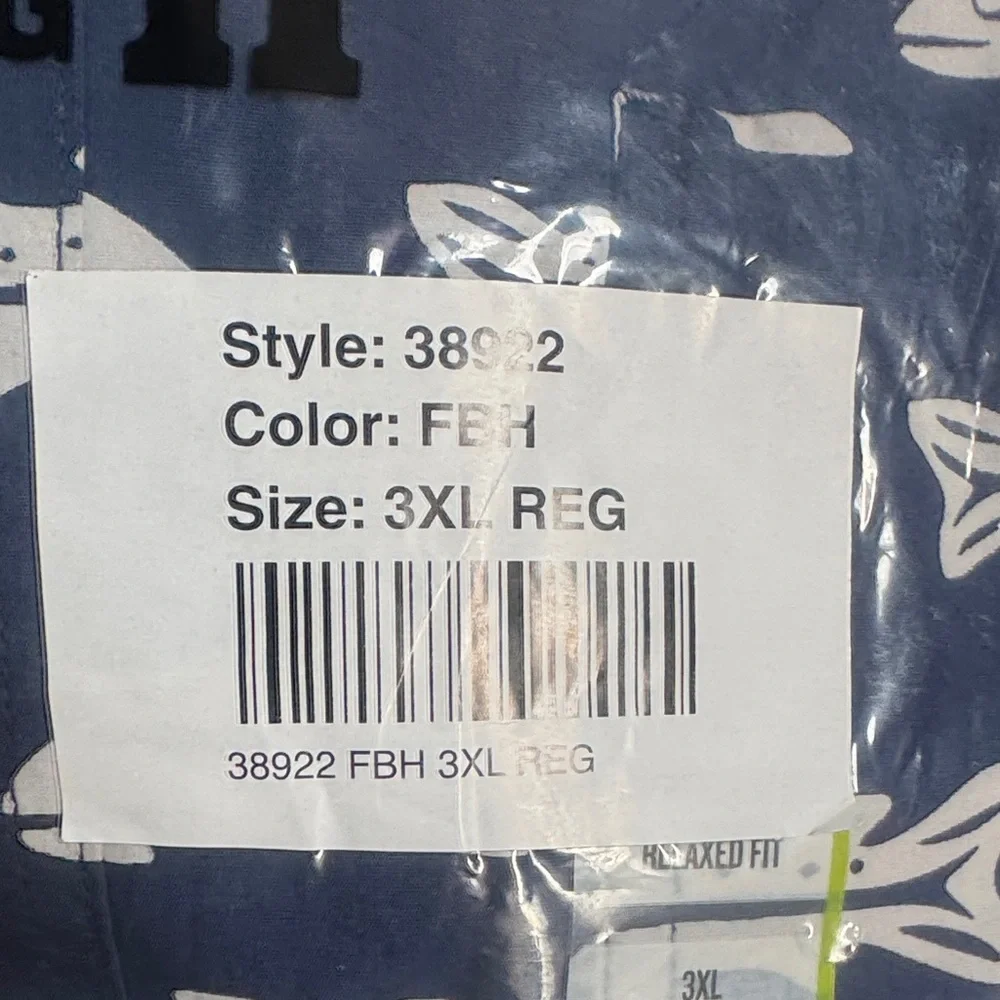 NWT Duluth Trading Co Men’s 3XL Action Shirt Blue Alligator Print Short Sleeve - Picture 3 of 8